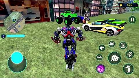 Optimus Prime Multiple Transformation Jet Robot Car Game 2020 - Android Gameplay