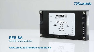 PFE-SA power modules, how does output power efficiency compare to S versions?