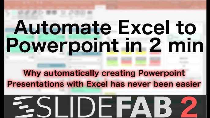 Erweiterte Einstellungen für die Excel-PowerPoint-Folienautomatisierung -  SlideFab