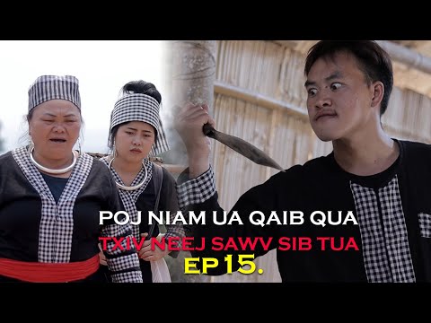 Pom niam ua qaib qua Txiv neej sawv sib tua Ep15.(Hmong New Movie)