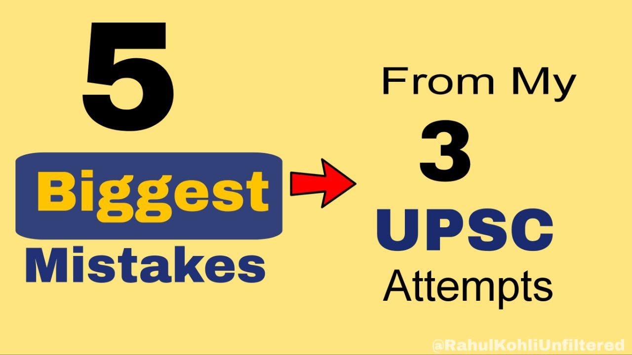mistakes to avoid in upsc preparation (Save months!) - YouTube