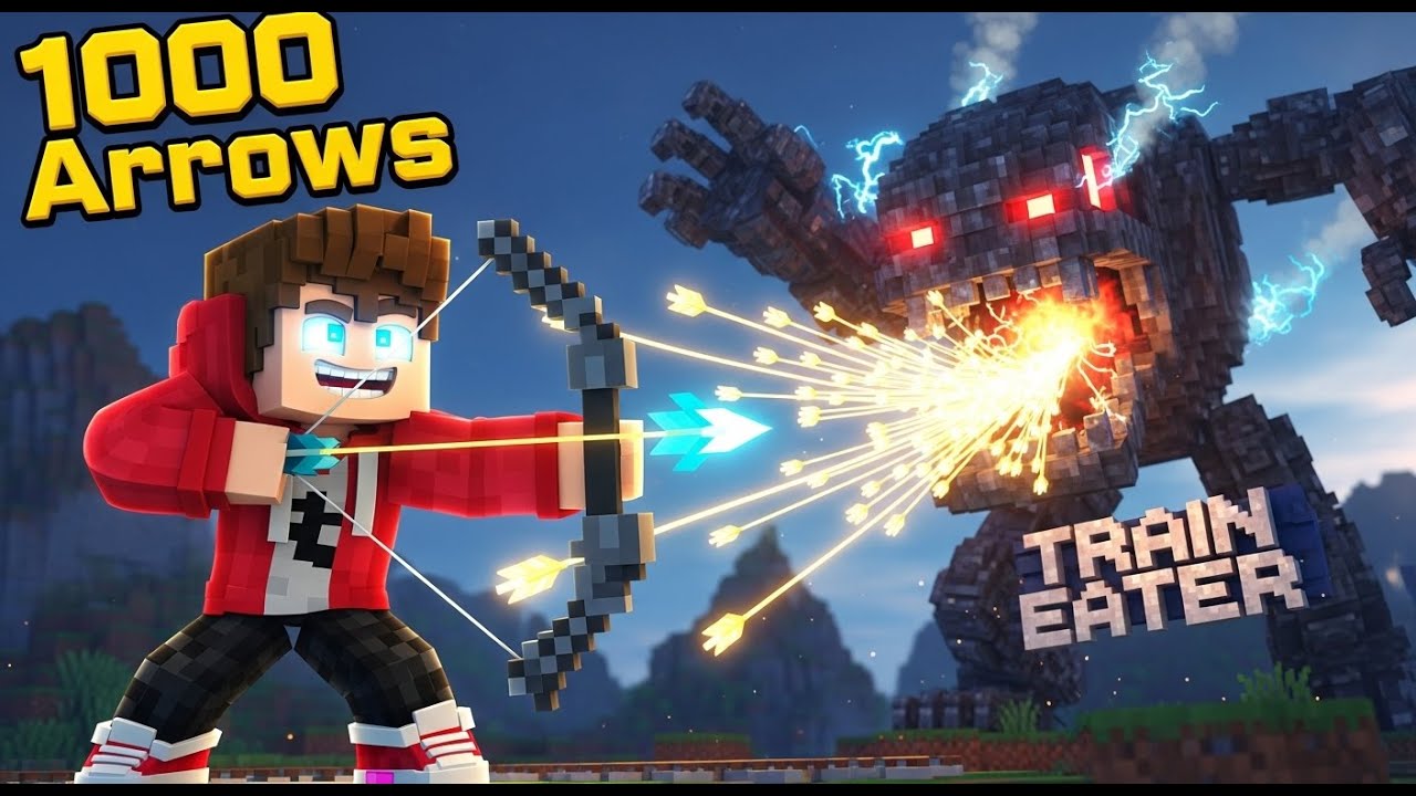 EPIC! 1000 Arrows vs. TRAIN EATER! JayC's CRAZY Accuracy Challenge (Minecraft 2026)