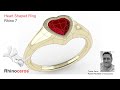 Heart shaped ring with SubD