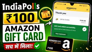 AMAZON GIFT CODE APP 2026 || INDIAPOLLS WEB FULL REVIEW &TEST ||INDIAPOLLS WEB REAL OR FAKE ? screenshot 2