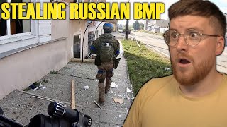 International Legion Stealing Russian BMP - Royal Marine Reacts