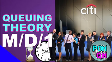 QUEUING THEORY: Model #3 M/D/1 POM-QM Method | Lecture Series #60 | Operations Research | SO EASY!