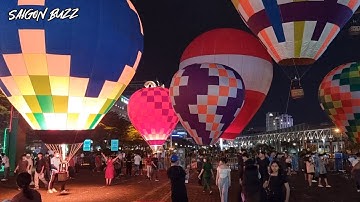 Cận Cảnh Thả Khinh Khí Cầu Đại Nhạc Hội EDM Heniken Refresh Your Music 2022 Quận 7 | Sài Gòn Buzz