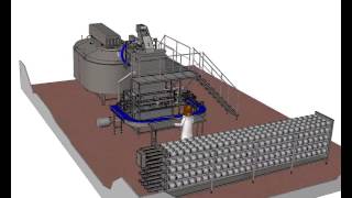 Linea semi automática de elaboración de queso / semi-automatic cheese line production