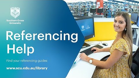 SCU Library - Referencing help