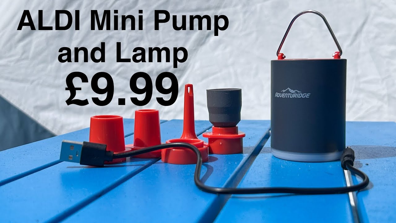 ALDI Bargain. Adventuridge Mini Pump and Lamp - YouTube