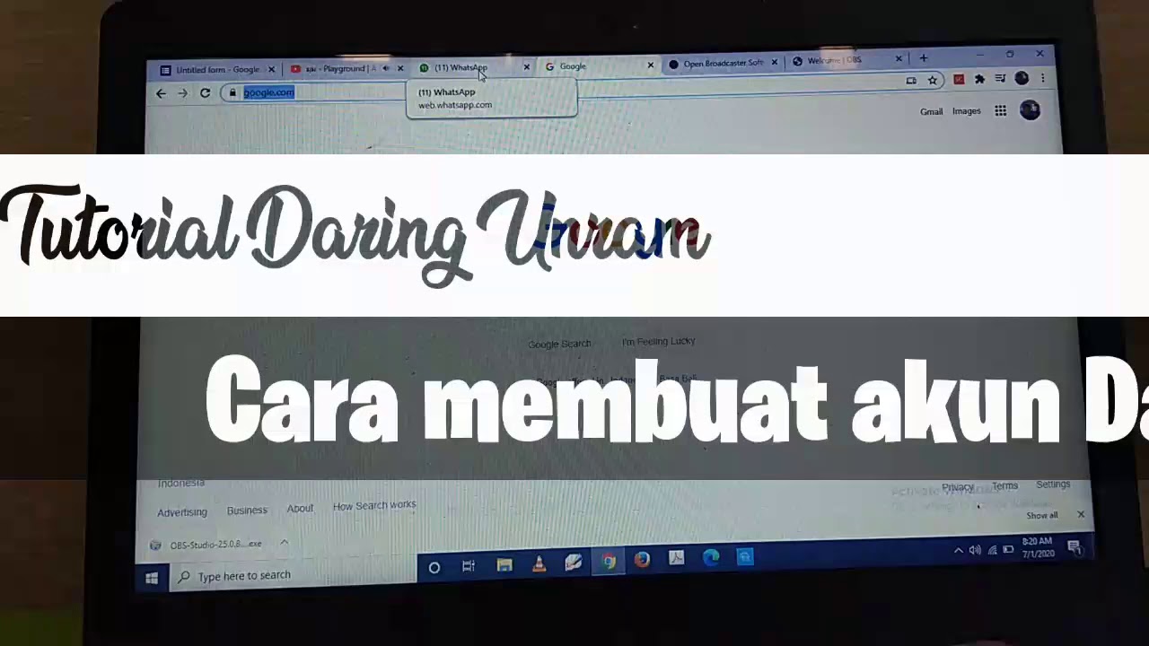 Tutorial Daring Unram #Bagian0 - YouTube