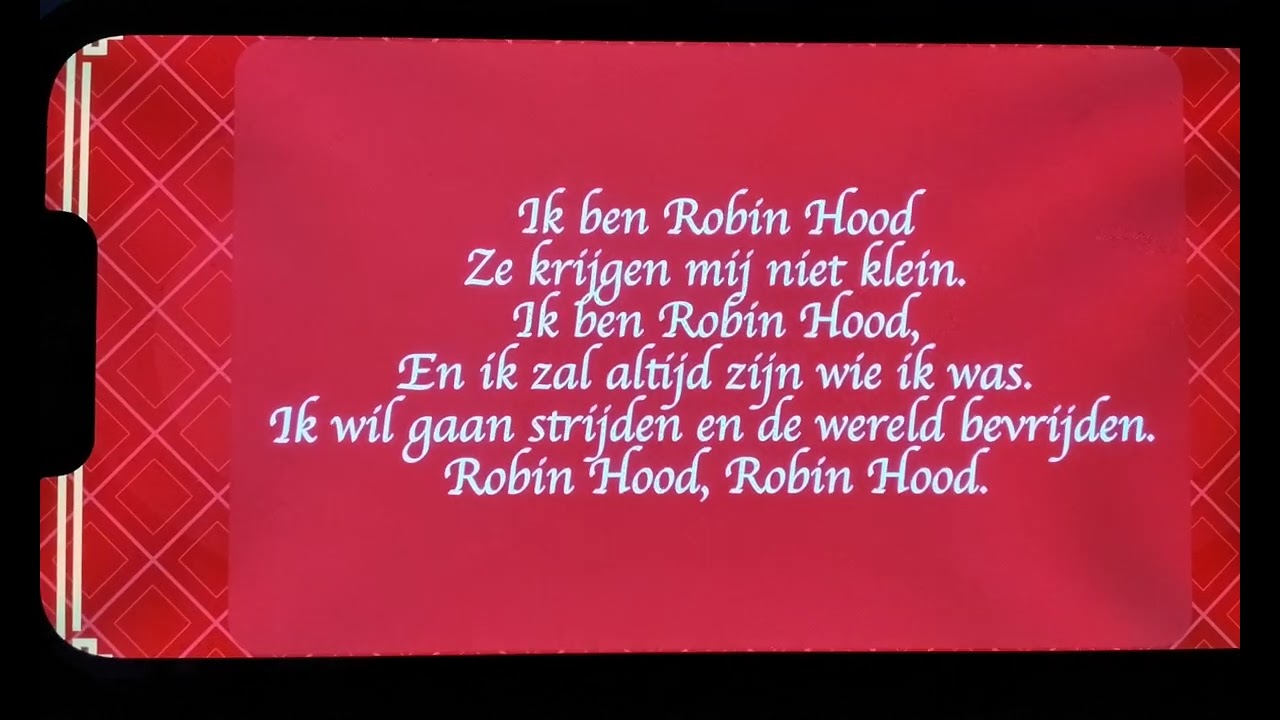 ik ben robin hood musical 