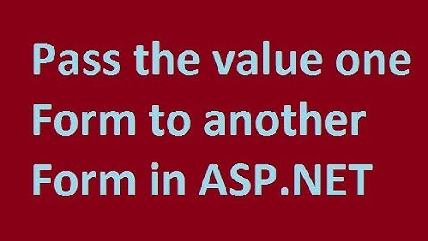 Passeren waarde een het formulier naar een ander vb.net