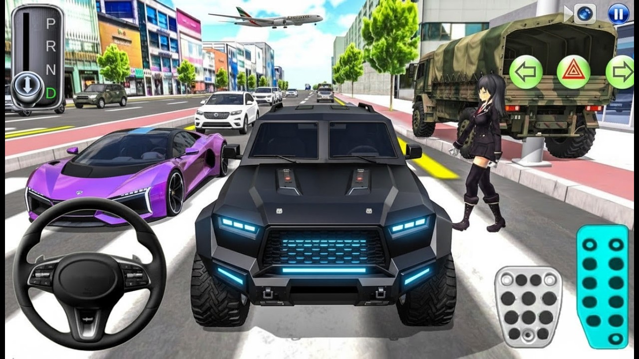 3D Driving Class Simulation -- Funny Police Officer Refuel His Super Car Gas Crazy Driving Gameplay