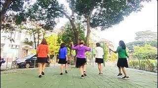 Hujan Gerimis Line Dance (Beginner) Choreo By Siska Wang (INA) - April 2022