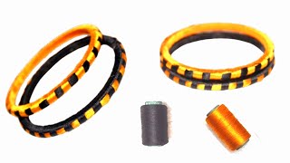 How To Make Silk Thread Bangles - Checkered 5-Minute Crafts
