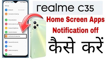 Realme C35 Apps Notification Band Kaise kare || How To  App notification Stop in realme C35