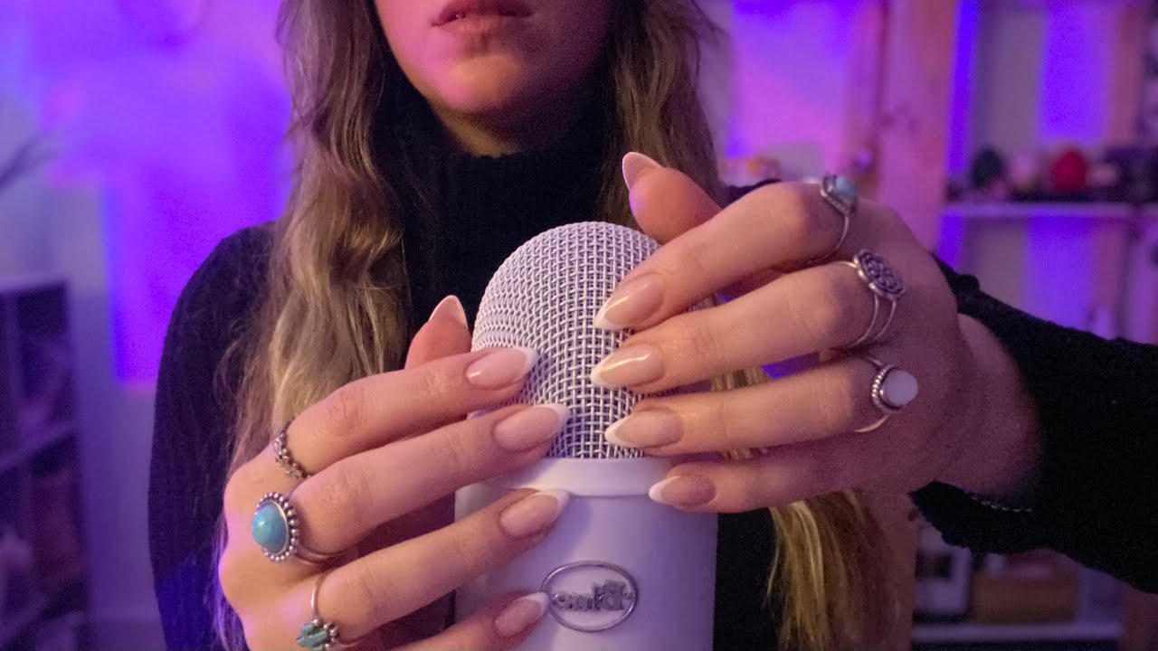 ASMR slow & gentle mic scratching and tapping (no talking,1h) - YouTube