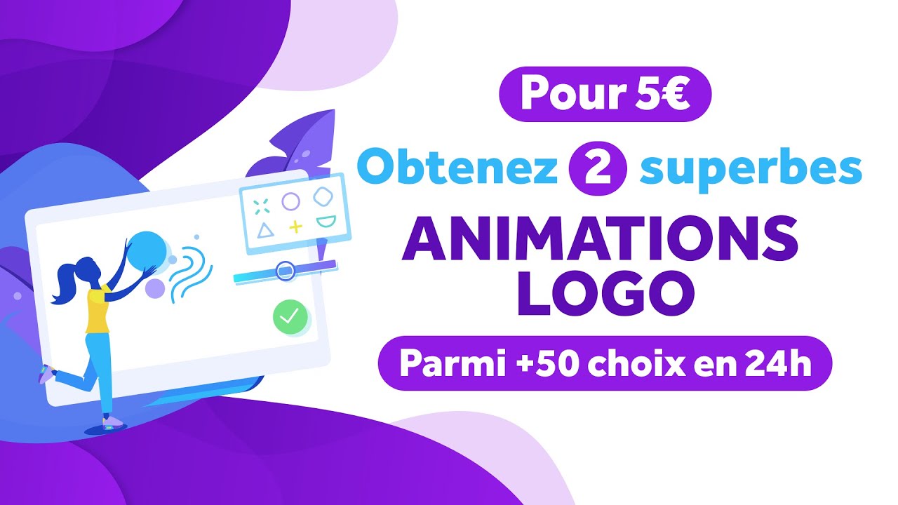 vous créer 2 magnifiques Animations Logo en 24h