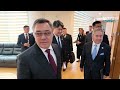 ПРЕЗИДЕНТ С. ЖАПАРОВ КОРЕЯДАГЫ КЫРГЫЗ ЭЛЧИЛИГИНЕ БАРДЫ