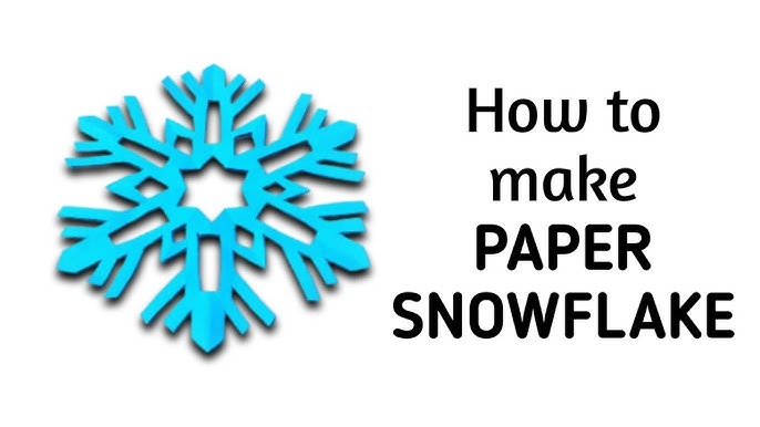 Paper Snowflake ❄️ Tutorial! Step by step ! #papersnowflakes #papersn, how to make a snowflakes on paper