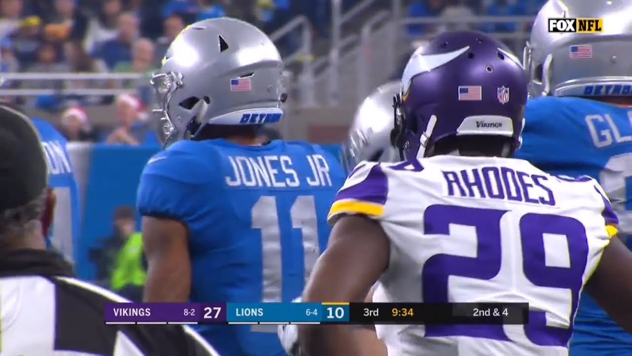 Marvin Jones vs Xavier Rhodes (2017 Thanksgiving) | WR vs CB Matchup