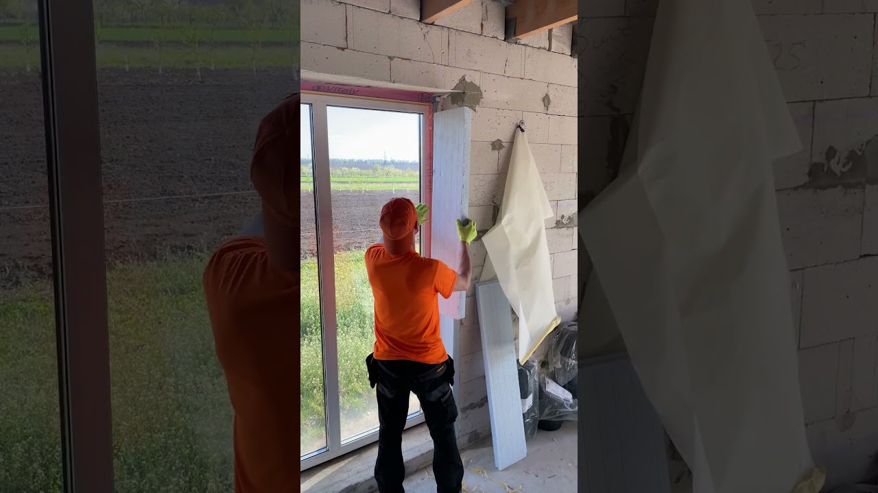 How to finish window returns the easy way #diy #drywall #construction