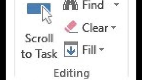 Ms Project Tips - Scroll to Task (bahasa)
