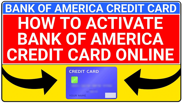 Bank of america business credit card activation phone number