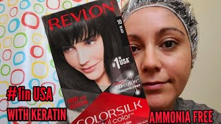 Dying my hair with Revlon 10 black at home