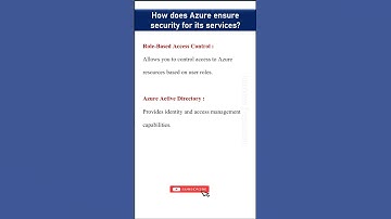 Azure Services Security #interview #shorts