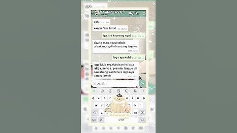 POV TEBAK LOGO SEPAKBOLA ⚽️ || pov whatsmock fake chat || #whatsmock #fyp #aliacans