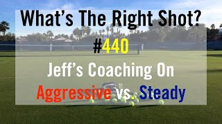 Tennis Strategies.  Singles & Doubles.  AGGRESSIVE vs.  Steady.  WTRS?  # 440