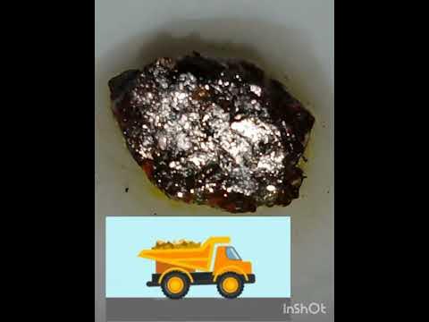 Rhodium mineral put to the test with Platinum Acid. - YouTube