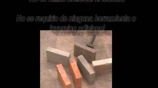 Ladrillos 100% Ecologicos, no se requiere quemar