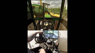 Deutz D7206 John Deere 9900i chopping corn Steering Wheel Thrustmaster Farmstick #dkgc #fs25 #deutz