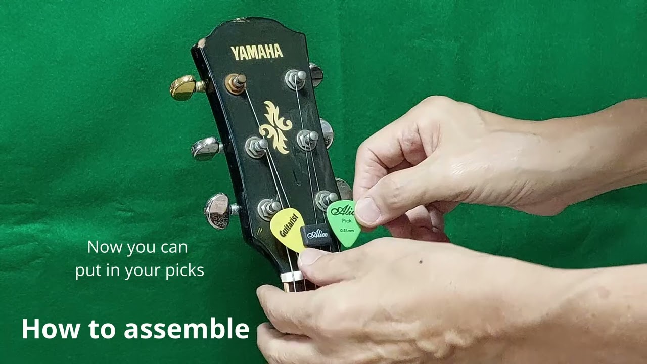 Rubber Pick Holder for Electric & Acoustic Guitars