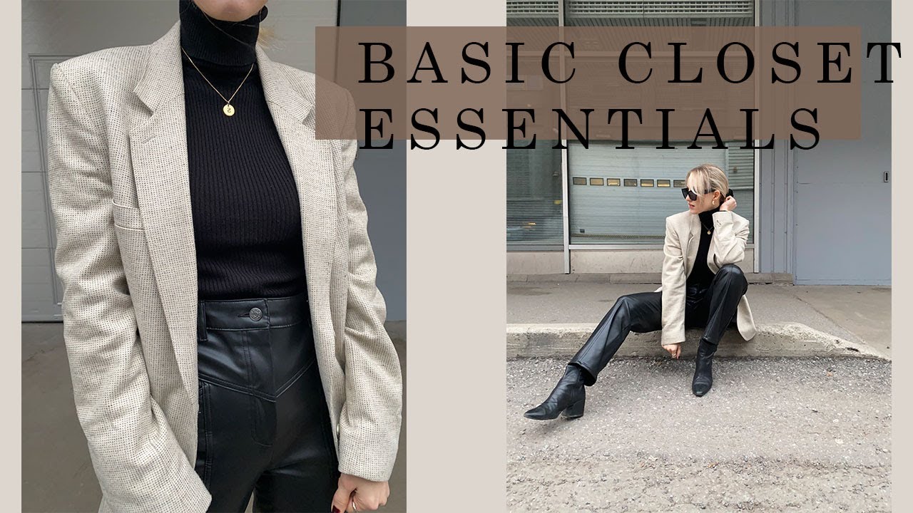 Basic Closet Essentials Scandinavian Style Winter 2021 Sandraemilia Youtube