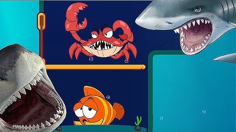 Fish Rescue Pull Pin Puzzle Level 6 to 10 | save the fish | help fish | fishdom | fish game