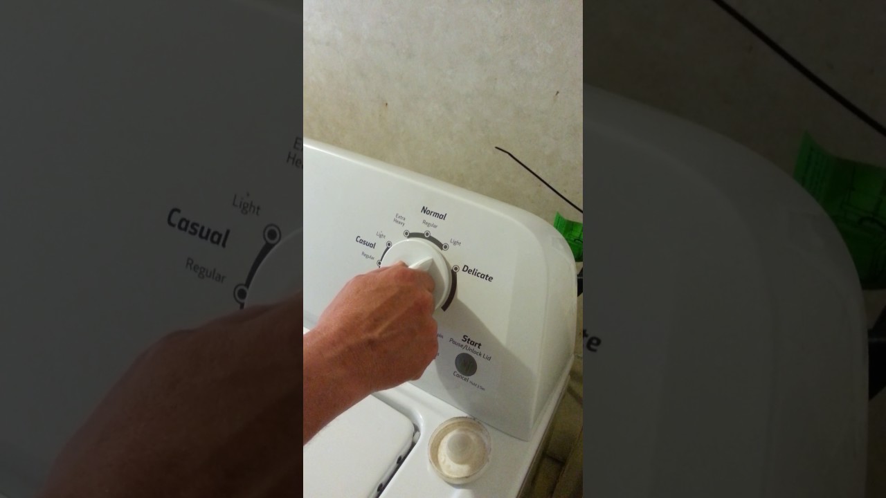 Roper washer recalibrate - YouTube