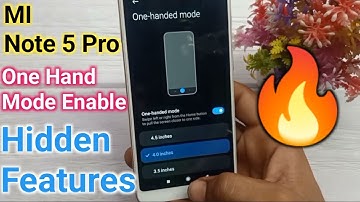 Mi Note 5 Pro One Hand Mode Enable || How To Enable One Hand Mode In Mi Mobile 🔥🔥 #enableonehandmode