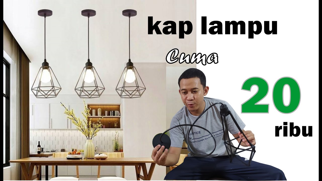 Membuat Lampu Gantung Industrial, Minimalis / Lampu cafe