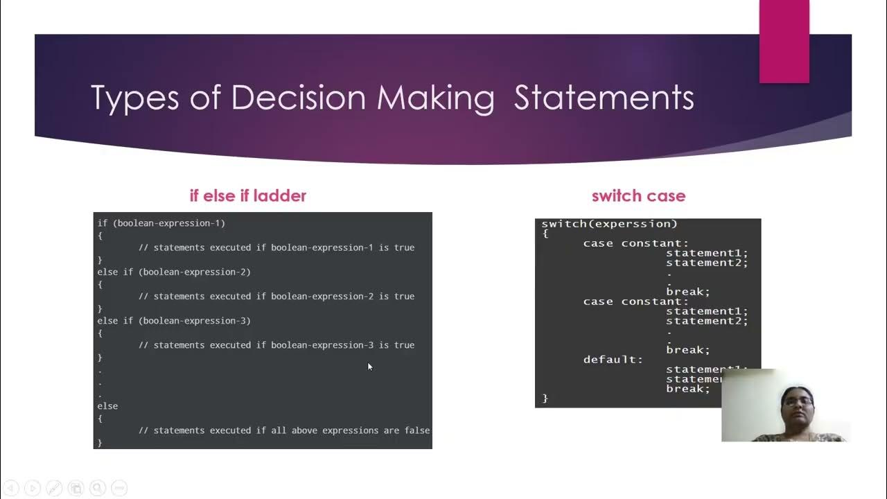 Decision Making Statements in C# Programming - YouTube