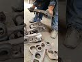 MOCK UP FITTINGS OF EXCAVATOR'S TRACK CHAIN LINK AFTER HYDRAULIC PRESSING PINS AND BUSHES