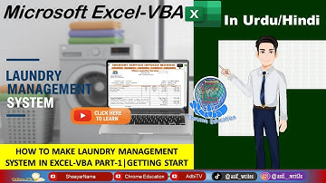 How to make Laundry Management System in Excel-VBA|Simple but very useful System|Part-1 Structure