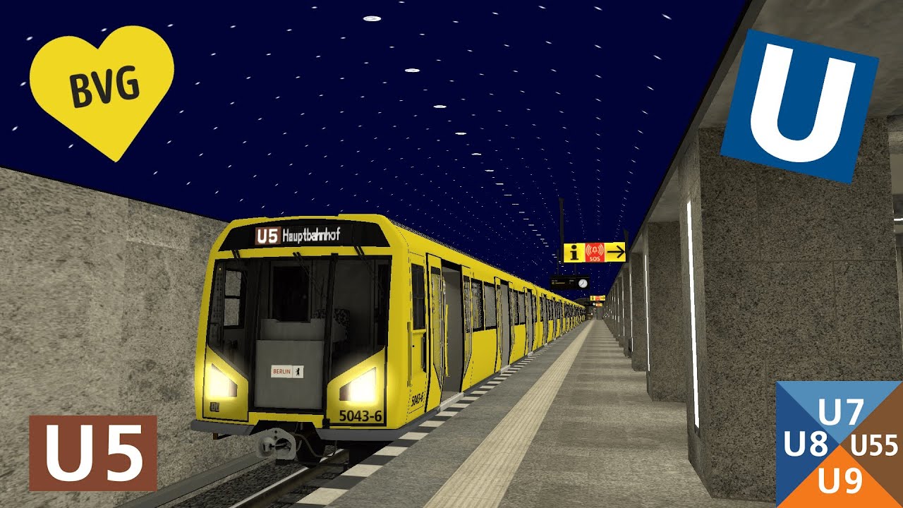 [TRS2009] U-Bahn Berlin - Im H01 auf der U5 vom Alex zum Hbf. und zurück