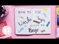 Washi Tape Hacks for Your Bullet Journal | Plan With Me
