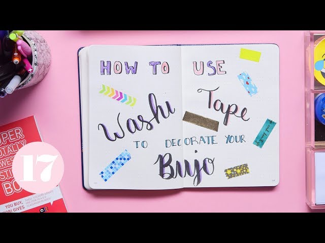 How to Use Washi Tape in Your Bullet Journal, 10 Ways