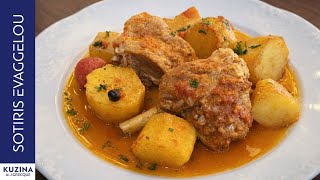 Download Lagu Κατσικάκι κοκκινιστό με πατάτες | Sotiris Evaggelou  MP3