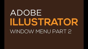 Illustrator window menu tutorial, Illustrator bangla tutorial part 29